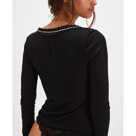 🆕 FREE PEOPLE Only You Long Sleeve / Black - Picture 3 of 6
